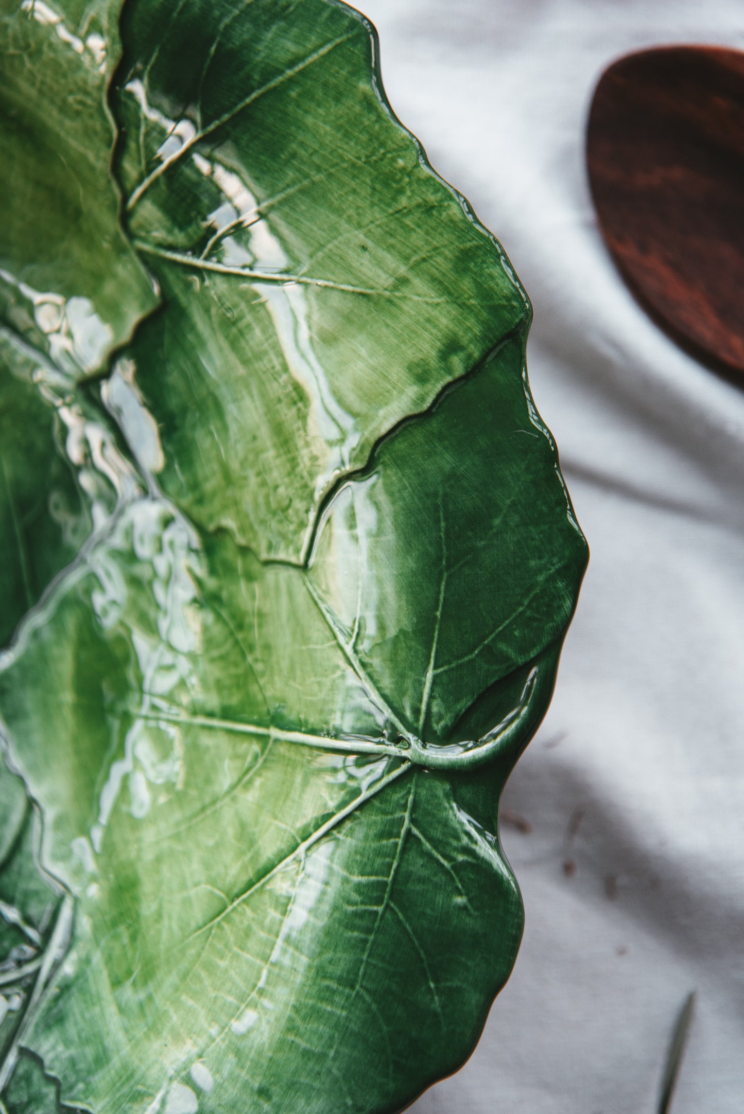 Blad Schaal Groot Rond