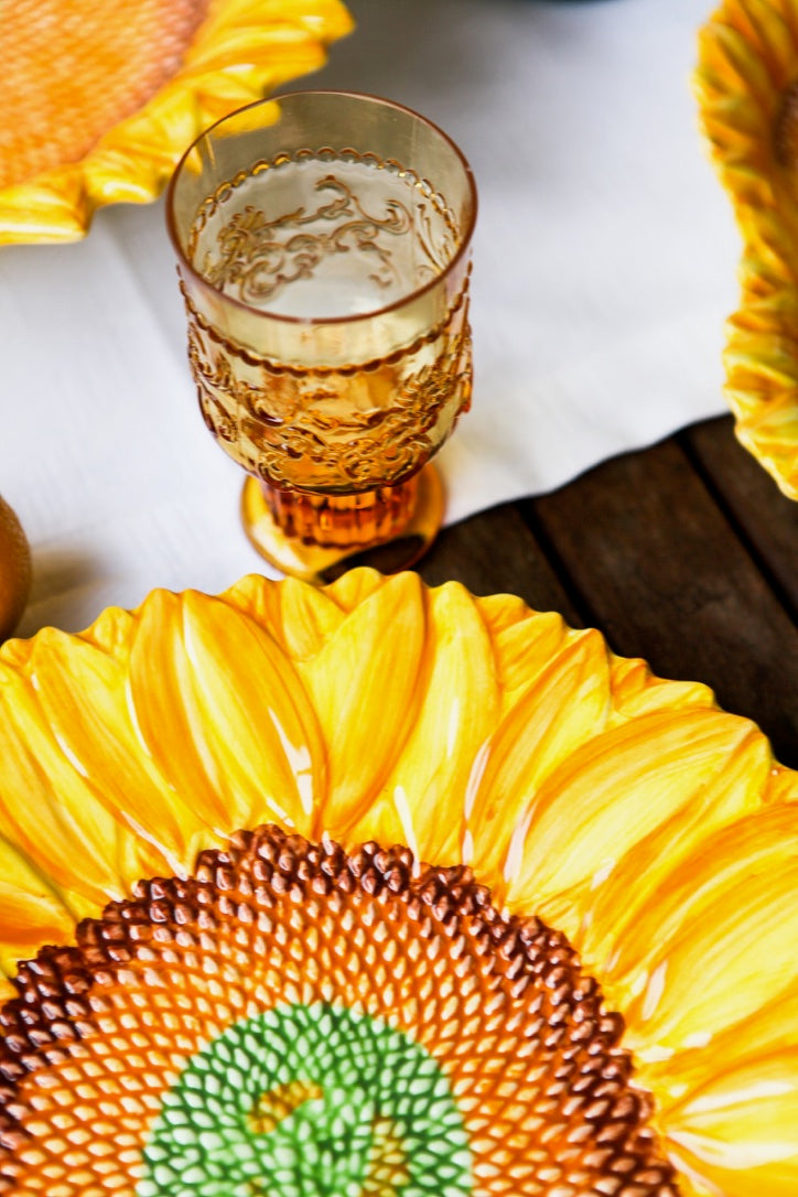 Zonnebloem Schaal Groot Plat